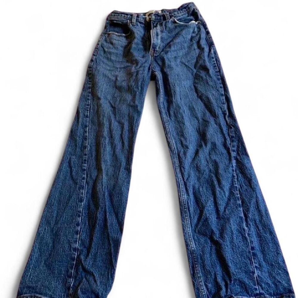Abercrombie-fitch Women's Blue and Navy Jeans